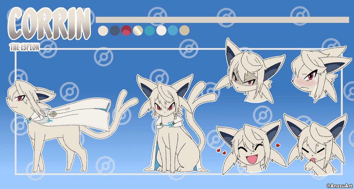 ANZZUART's tweet photo. Ref sheet comm for @aspertiiacity 
Thanks youuu! 💕
 #espeon  #pokemon #art #pokemonart #refsheetcomm #comission https://t.co/E0ocZUWzjH