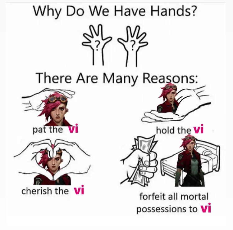 vi and her stans are god’s strongest soldiers fr. nerfed, humiliated, dragged through hell—and she’s STILL the GOAT. vi they’ll never make me hate you