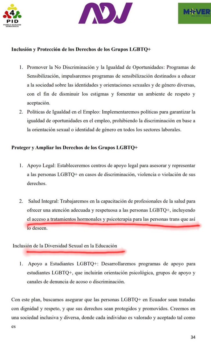 🚨ALERTA CIUDADANA🚨

Gobierno de Noboa presiona a la Corte Constitucional para aprobar el cambio de sexo en niños (INFANCIA TRANS)

En la audiencia de hoy (Causa 1313-19-JP) en la Corte Constitucional comparecieron el Ministerio de la Mujer y DDHH y el Ministerio de Educación