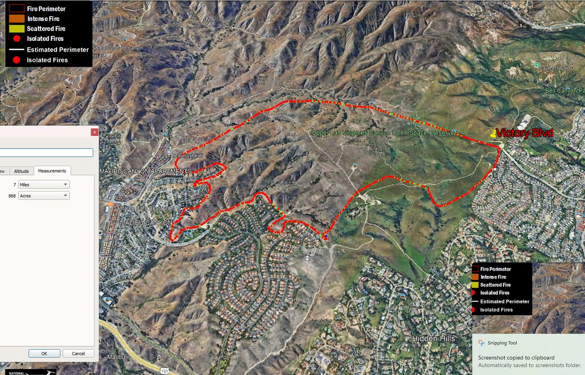 engineco16's tweet image. #KennethFire this is pretty damn close, can't see the bottom and upper right corners completely though. 868 acres, for reference only. #WestHills