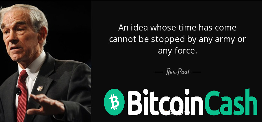 If Ron Paul was into crypto, he would be a bcasher.