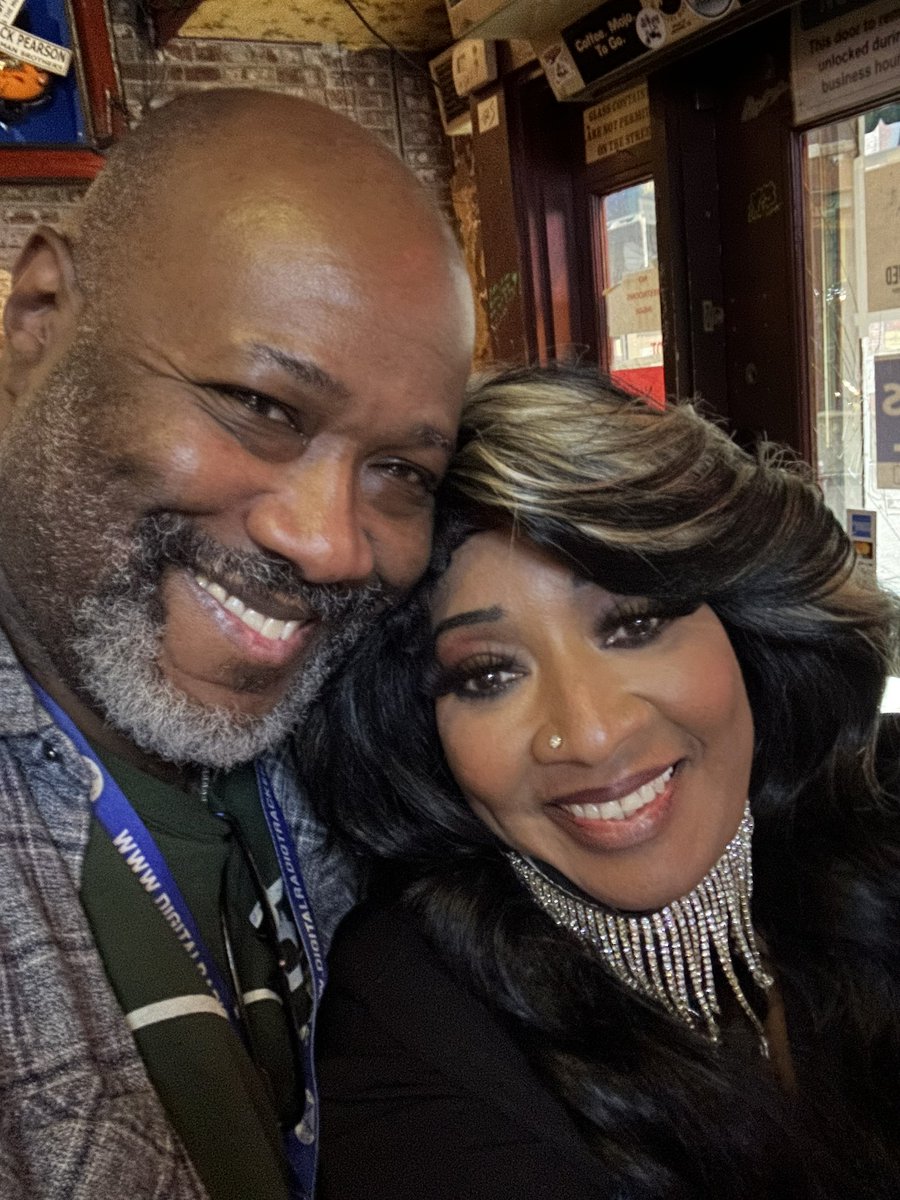 chrisgalesmusic's tweet image. Got a visit from Beale Street royalty today.  Ms Zeno the Louisiana Mojo Queen dropped by for the IBC today.  We used to stand in the middle of the street singing with each other through two different PAs of two different venues back in the day.  #bealestreet #Beale #memphismusic