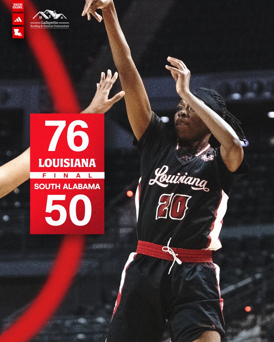 RaginCajunsWBB's tweet photo. Another @SunBelt road dub! 🤟

📊 https://t.co/tbvXmXvAb6

#GeauxCajuns https://t.co/bRWlUVWotO