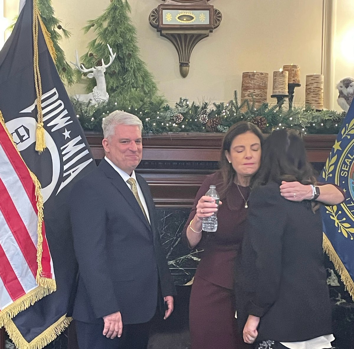 LisaMazurNH's tweet photo. Ladies and gentlemen I present to you… NH's new Governor! Kelly Ayotte’s inauguration was today and it was an honor to be present for it. We campaigned with her whenever we could and Goffstown came through for us all on Nov. 5. NH has a great two years ahead of us. Here we goooo!