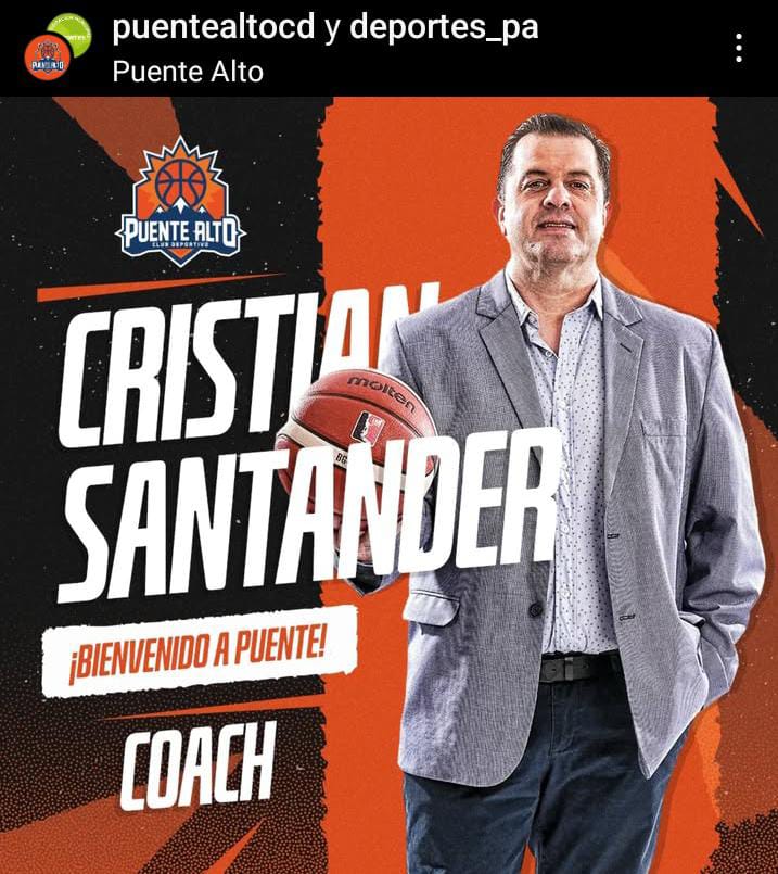 Muchas gracias <a href="/puentealtocd/">Puente Alto C.D</a> muy contento con este nuevo desafío. 
Y gracias a <a href="/ChileFeba/">Federación Básquetbol de Chile</a> por poder compatibilizar ambas funciones.