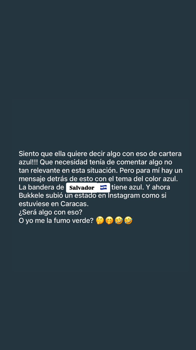 migueldgc's tweet photo. Lo que yo pienso del mensaje de #MariaCorinaMachado sobre #lacarteraazul y su mensaje. 

Estarán dando pistas? 
#bukele #nayib #ElSalvador #VenezuelaLibre #EdmundoGonzález #EdmundoGonzalez https://t.co/9rVWr4MnHD
