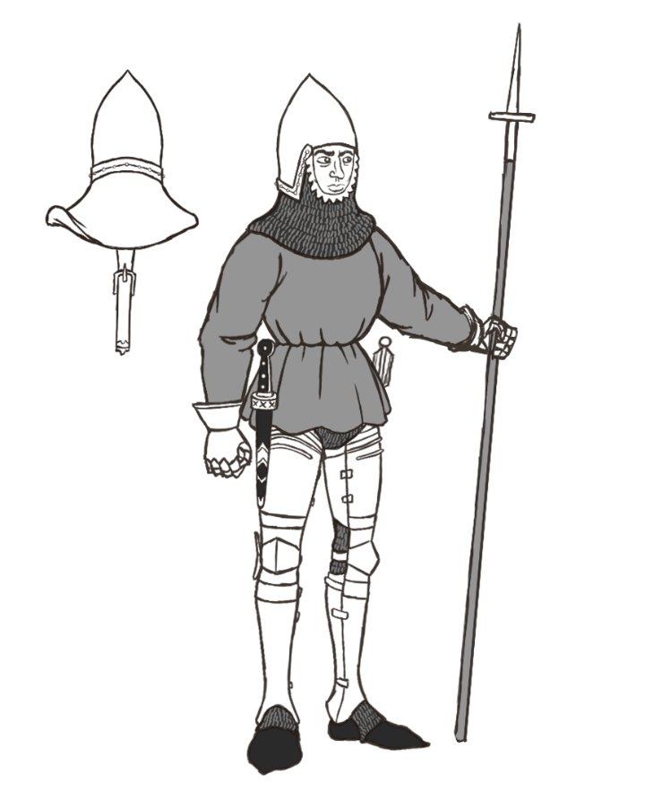 ElCamacurt's tweet photo. Early 15th century man-at-arms from the Kingdom of Valencia. https://t.co/MDhv0mdSJT