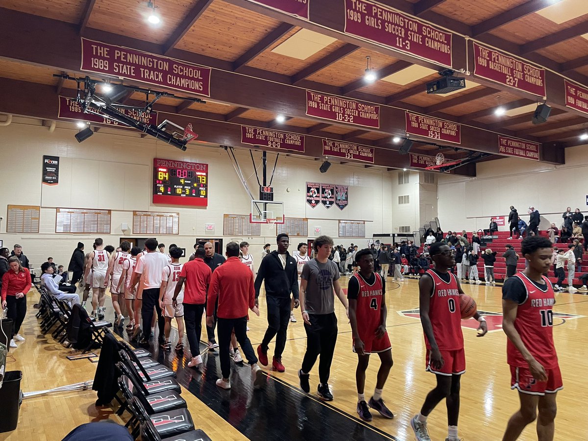 Greg Johnson (@gregp_j) on Twitter photo Pennington beats Hun for the second straight year, 84-73, and improves to 8-3 on the season.
Kae Kilic with 24 points, Destine Evans 21, Dylan Napoleon 18 for <a href="/TPSBasketball/">Pennington Boys Basketball</a>.
More coming soon to <a href="/SportsTrenton/">Trentonian Sports</a>. Pennington beats Hun for the second straight year, 84-73, and improves to 8-3 on the season.
Kae Kilic with 24 points, Destine Evans 21, Dylan Napoleon 18 for <a href="/TPSBasketball/">Pennington Boys Basketball</a>.
More coming soon to <a href="/SportsTrenton/">Trentonian Sports</a>.