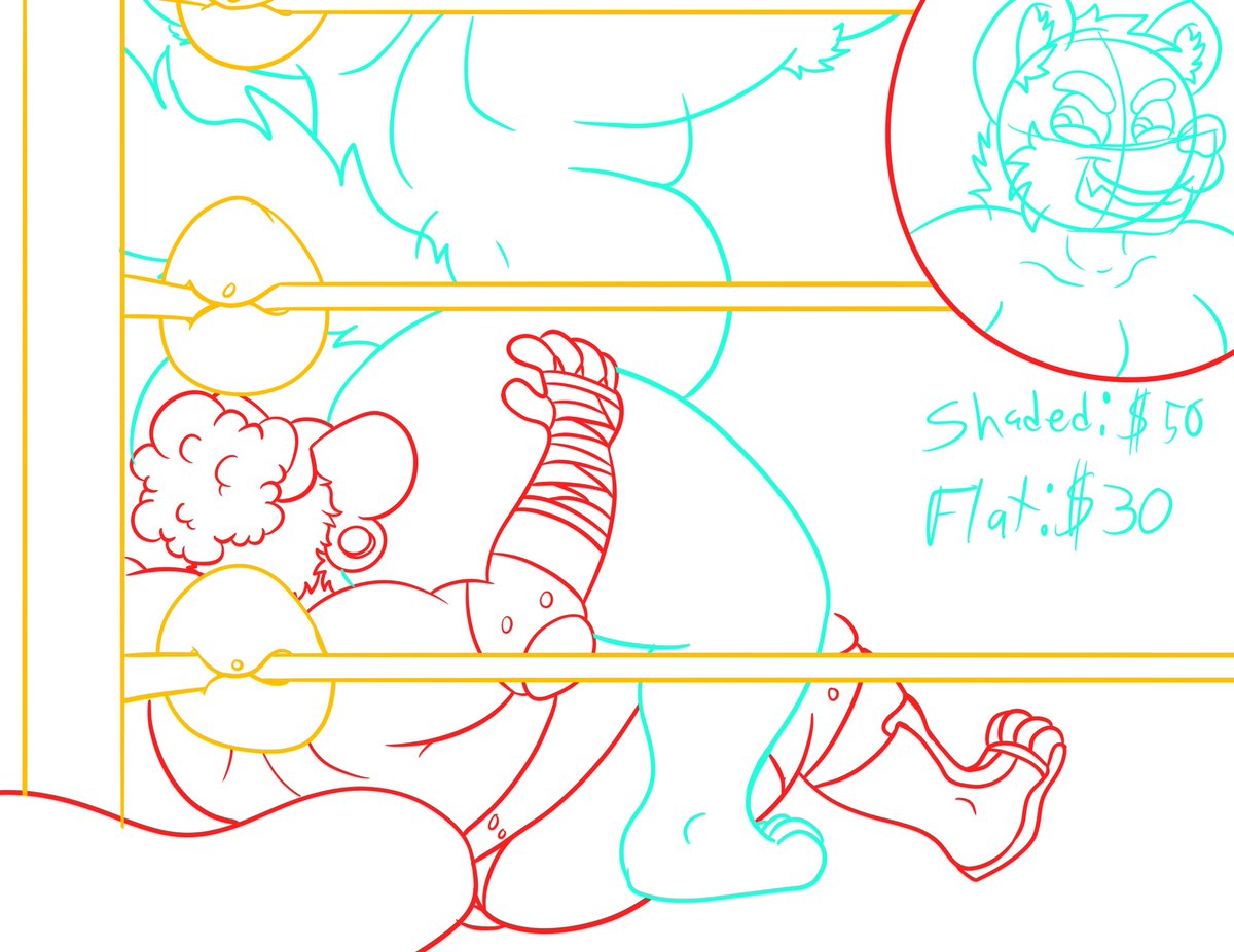 STINKFACE YCH!!!
I realized while drawing this out that not everyone’s sona is big like me uwu so I stopped with a rough sketch. 
Shaded ych $50
Flat color $30