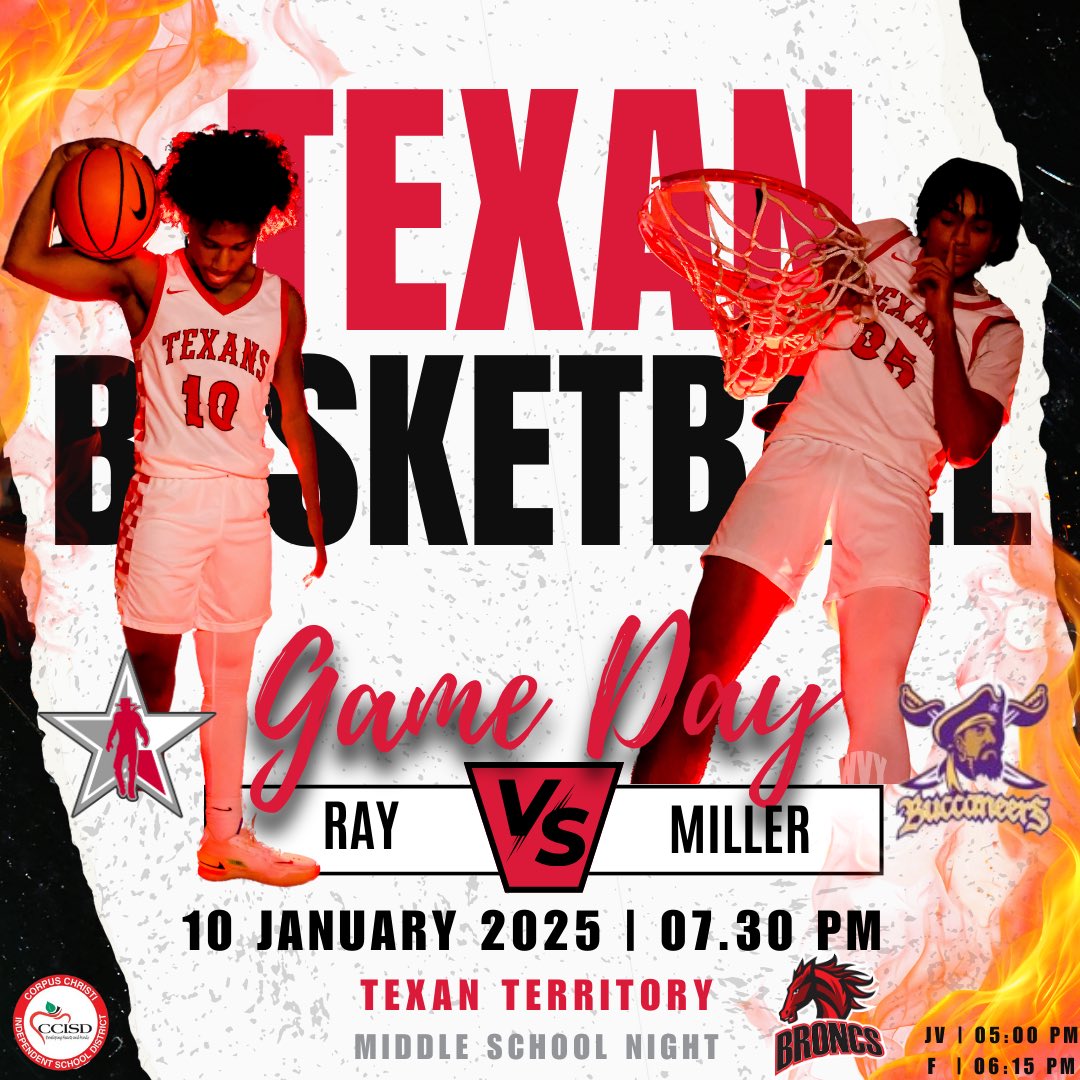 🚨Ray 🤠 vs Miller 🏴‍☠️🚨

📆 01.10.25

⏰ 7:30 PM

📍 Texan Territory

📸 <a href="/WavyFilms01/">WavyFilms</a> 

🐴 Middle School Night

<a href="/BroncAthletics/">Baker MS Athletics</a> 

👯‍♀️ Tex-Anns Special Performance