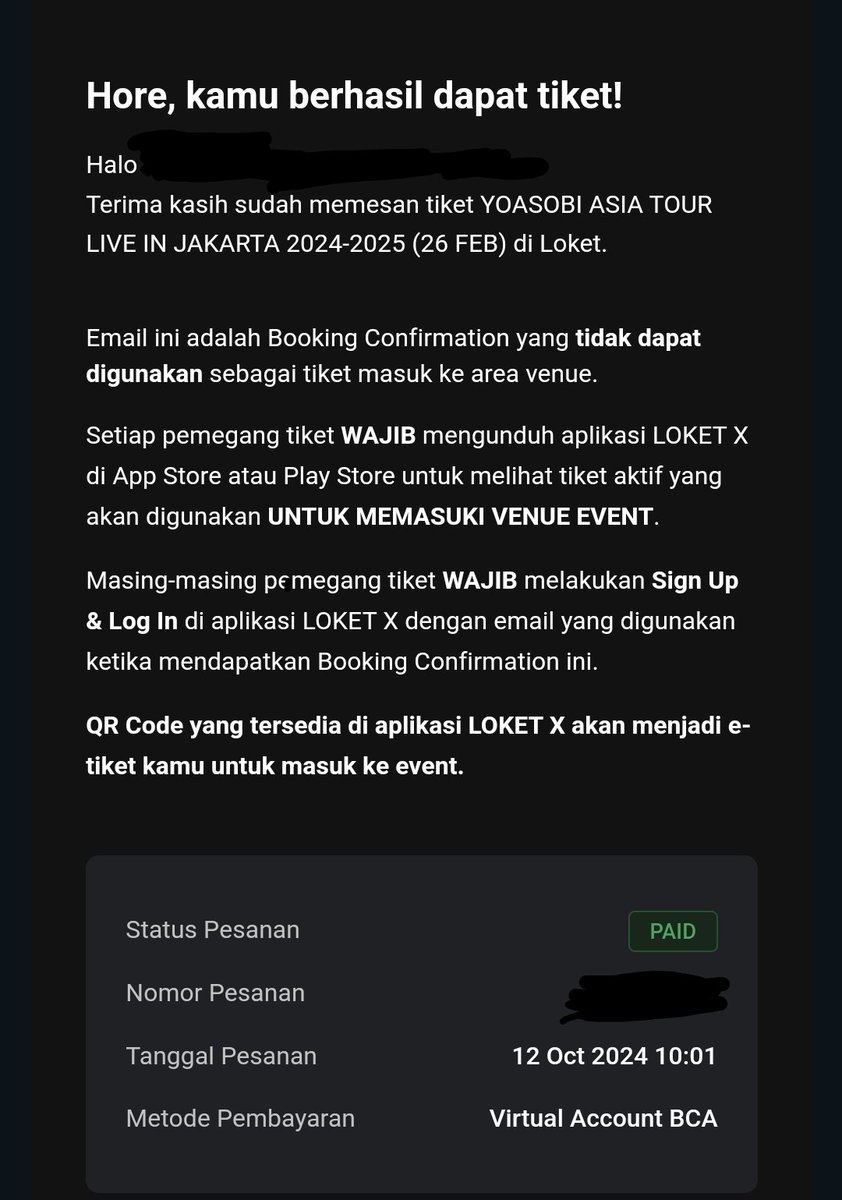 pragoyz's tweet photo. Wts konser yoasobi live in Jakarta 
1 tix day 1 cat 3B (utk seat inshaAllah dapat bagus karena dapat antrian awal), harga normal. yg minat bisa dm atau reply aja ya terimakasih~~ 🤗🤗 https://t.co/hbQ7TvzNC7