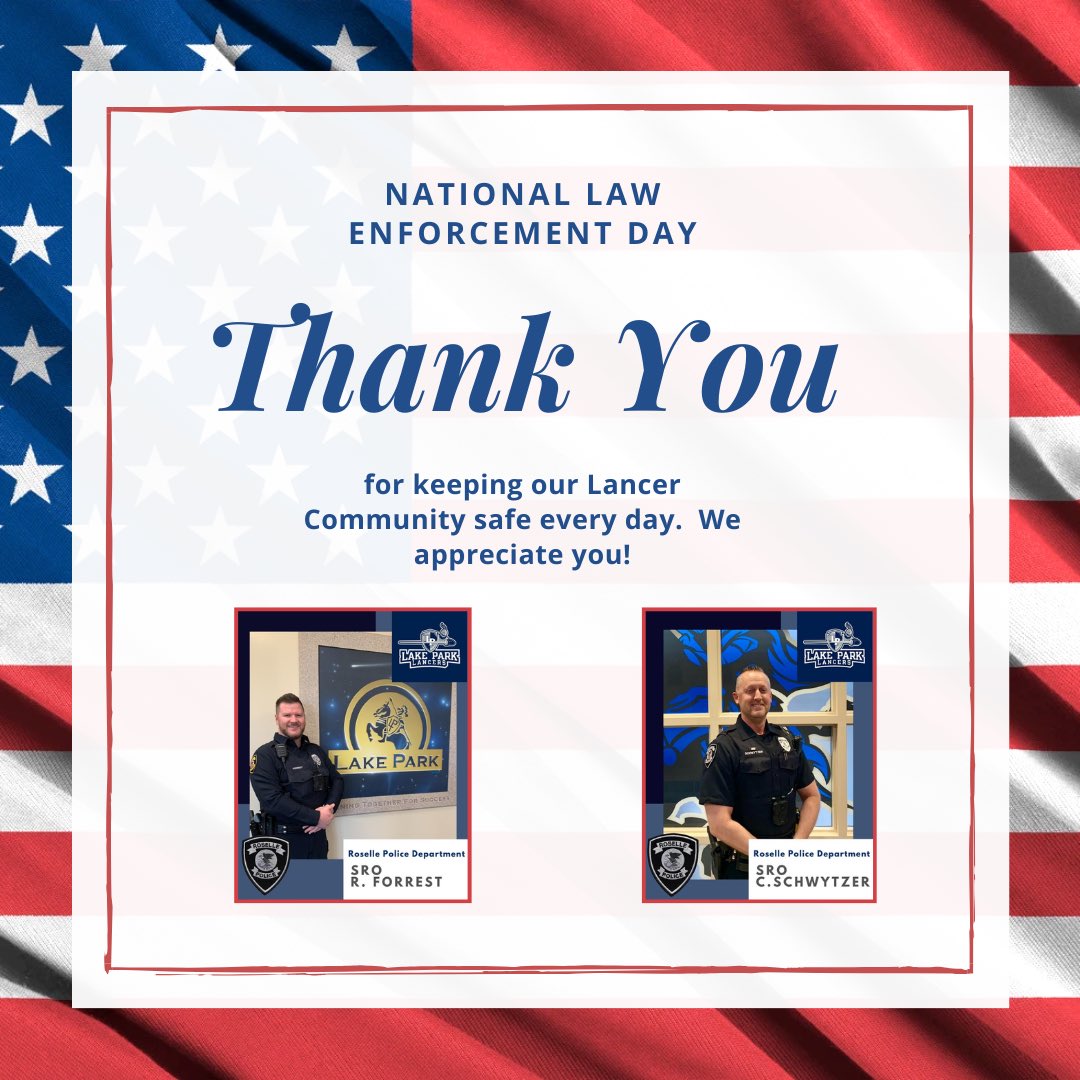 Alexia Ellett (WC) & Sean Potts (EC) (@lpprincipals) on Twitter photo Thank you to our law enforcement—today and every day!  A special thanks to our SROs, Officer Forrest & Officer Schwytzer! Thank you to our law enforcement—today and every day!  A special thanks to our SROs, Officer Forrest & Officer Schwytzer!