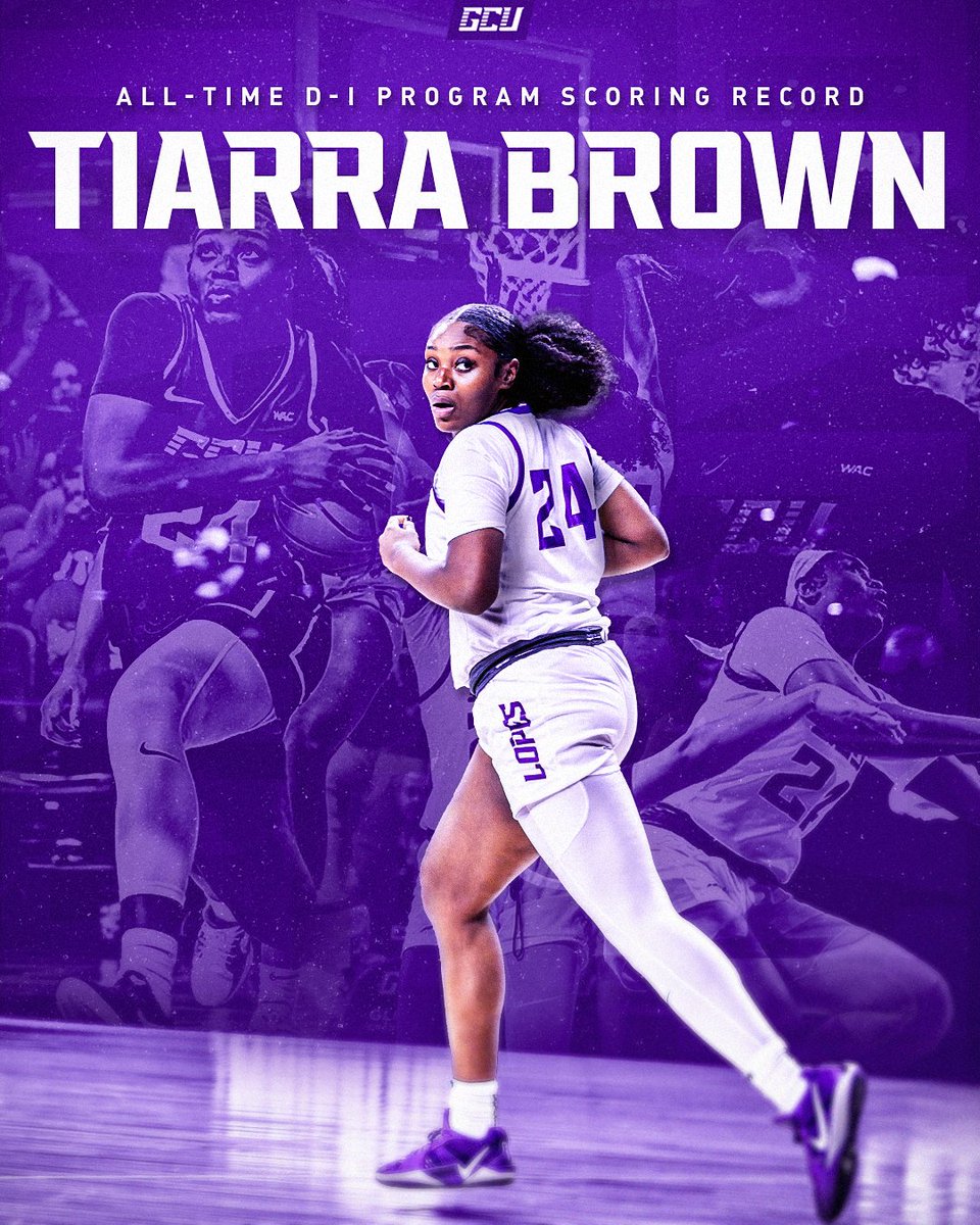 A 𝐋𝐞𝐠𝐞𝐧𝐝𝐚𝐫𝐲 𝐋𝐨𝐩𝐞 has made HISTORY 🙌

<a href="/TiarraB_23/">Tiarra Brown</a> is now the program's Division I era all-time scoring leader with 1,351 career points!