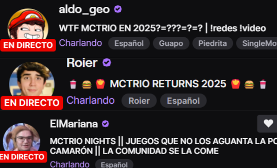bueno, firmen si están en el primer stream del mctrio del 2025 (y tal vez el ultimo 👍)

-jem