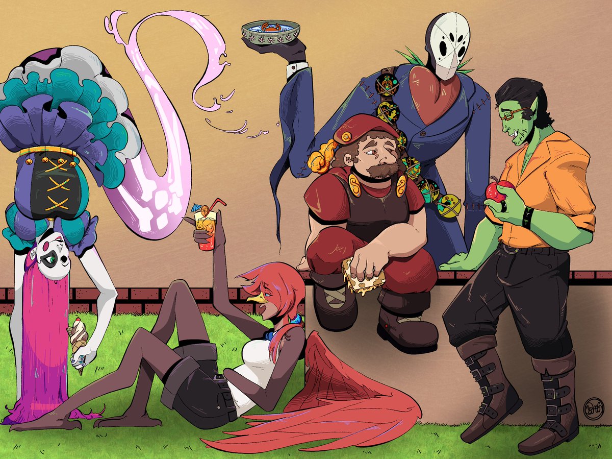 capuccino_mr's tweet image. The yearly drawing to see how ive changed #art #digitalart #fantasyart