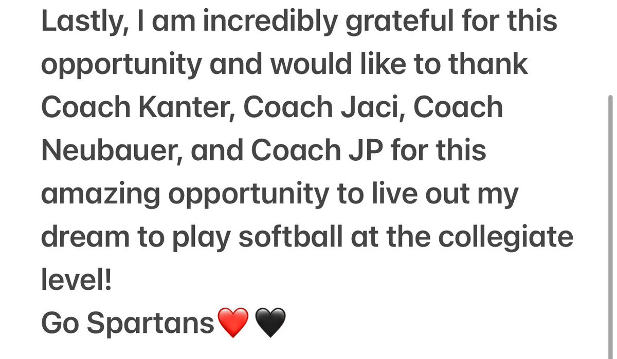 Go Spartans! ❤️<a href="/ohiostingrays08/">Ohio Stingrays 08</a> <a href="/UTampaSoftball/">Tampa Softball</a>