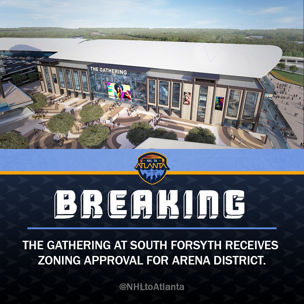 BREAKING: At a Board of Commissioners meeting tonight, The Gathering development received rezoning approval and adopted a finalized MOU. This approval all but guarantees the construction of a mixed-use arena at the southernmost end of Forsyth County. 

In the coming months, the