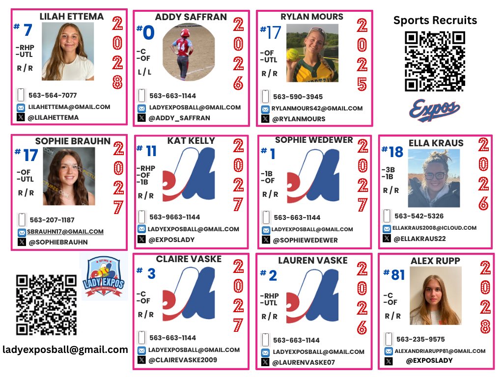 Lady Expos Softball Organization (@exposlady) on Twitter photo Heading to <a href="/FunCityIA/">FunCity Resort</a> to play in the dome in the <a href="/PG_Softball/">Perfect Game Softball</a> 18U Turf Wars! Two teams this weekend! Here is the 🔴 roster and schedule! Check us out. #exposnation Heading to <a href="/FunCityIA/">FunCity Resort</a> to play in the dome in the <a href="/PG_Softball/">Perfect Game Softball</a> 18U Turf Wars! Two teams this weekend! Here is the 🔴 roster and schedule! Check us out. #exposnation