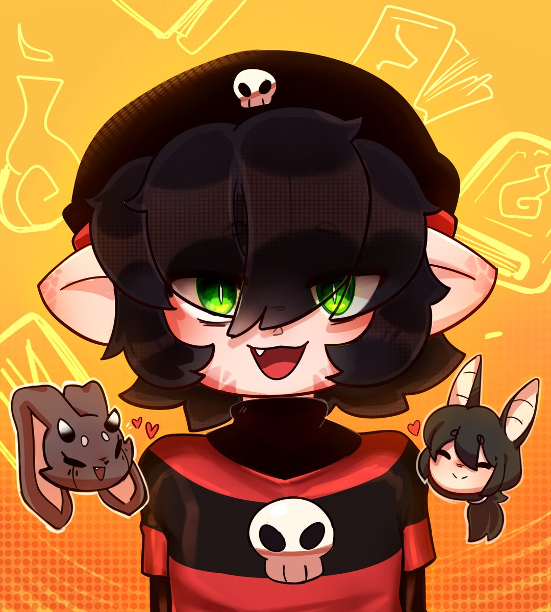 Tanto leer en las noches me dejan ojeras 
🎨: <a href="/Zero4541/">Zero454/Rabiosin</a>