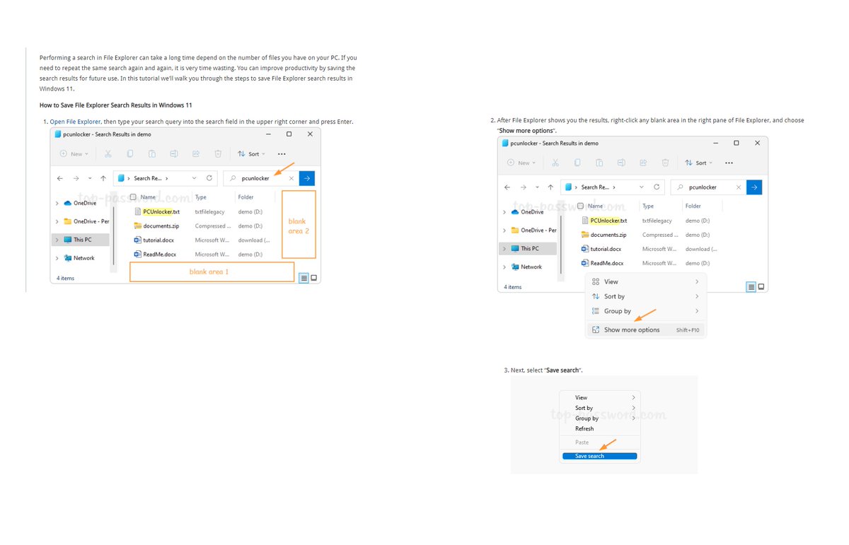 CAStenman's tweet image. How to Save File Explorer Search Results in Windows 11 t.ly/PS3Oa         #Windows11 #FileExplorer #HowTo  #SaveFile