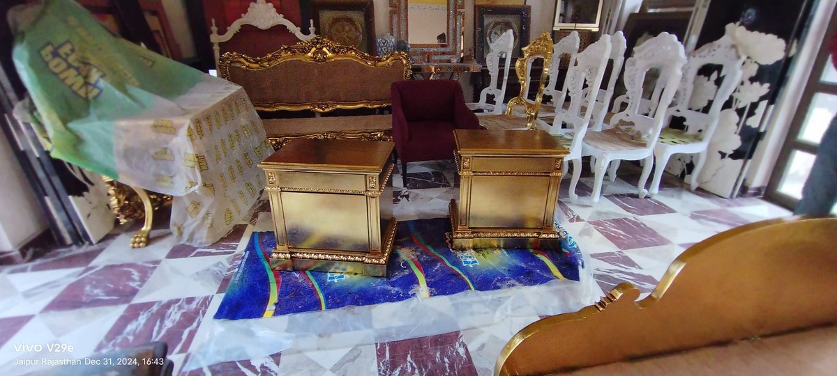 Fancy bed and side table making my work shop