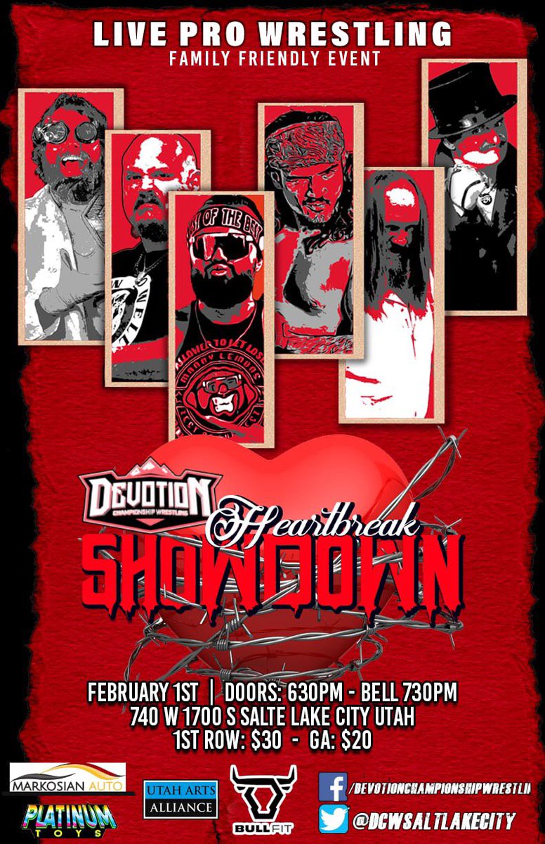 The road to Wrestlemania weekend in Las Vegas has officially started for the Devoted Faithful. 

Join us Saturday Feb 1st for our next all ages Live TV Taping Heartbreak Showdown 25. 

🎟️: eventbrite.com/e/heartbreak-s…