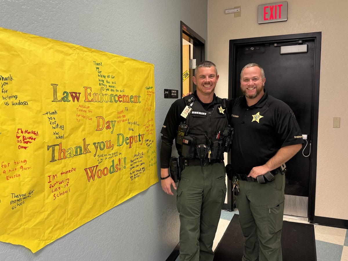 Eden Park Elementary (@epebobcats) on Twitter photo Happy National Law Enforcement Day to Deputy Woods and Sgt. Solomon! We appreciate all you do each and every day! <a href="/CollierSheriff/">CollierCountySheriff</a> <a href="/collierschools/">Collier County Public Schools</a> Happy National Law Enforcement Day to Deputy Woods and Sgt. Solomon! We appreciate all you do each and every day! <a href="/CollierSheriff/">CollierCountySheriff</a> <a href="/collierschools/">Collier County Public Schools</a>
