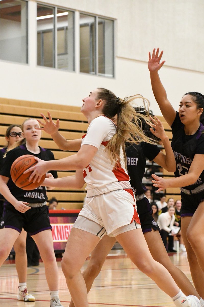 After tying Q1 &amp; winning Q2, Q3 decided game w 14 to 32 scoring &amp; sleepy D. Final 54-75 v NorthCreek. 
The +s: 5 players w 3s. Polo battled 18-8-6-3. Knopf 10pts 2rebs. Tat, DeLeon &amp; Ketchum impacted offensively. Veetutu 10rebs. Bench contributed nicely.