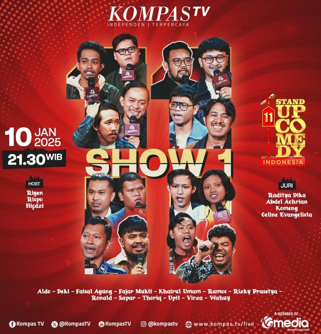 Tolong dibantu repost guys😄

50 orang yang repost akan random dipilih untuk nonton show tanggal 15 Januari 2025.

Gua kasih Linknya di DM bila beruntung sebelum jumatan.

Tengkiuuuk guys.