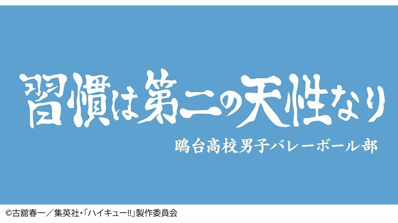 2025年4月発売予定 ハイキュー!! 横断幕 タオル 鴎台高校 ・ハンド
