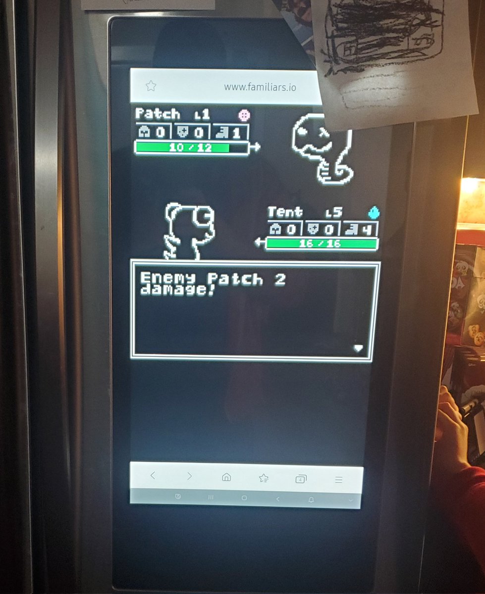 Confirmed, familiars io works on a fridge
