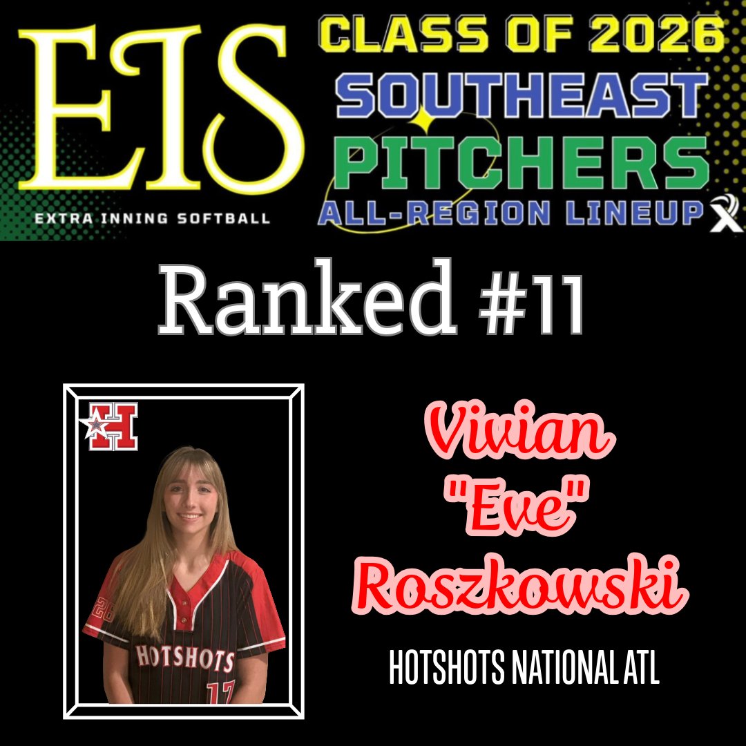 Vivian Roszkowski (2026 LHP) (@everoszkowski07) on Twitter photo Thank you <a href="/ExtraInningSB/">EXTRA INNING SOFTBALL</a> for the recognition!
<a href="/HotshotsNATL/">Hotshots National ATL</a>
<a href="/CambridgeLBFP/">Cambridge Lady Bears Softball</a>
<a href="/Cambridge_AD/">Cambridge Athletics</a>
<a href="/CoastRecruits/">Coast 2 Coast Recruits</a>
<a href="/SoftballDown/">Down South Softball</a>
<a href="/TopPreps/">College Coach / College Scout / College Recruiter</a>
<a href="/KSUOwlsSB/">Kennesaw State Softball</a>
<a href="/CoachHampton_/">Crystal Hampton</a>
<a href="/OhioStateSB/">Ohio State Softball</a>
@JBMTSUSoftball
<a href="/MT_Softball/">Middle Tennessee Softball</a>
<a href="/GretchenMead27/">Coach Gretchen</a>
<a href="/TroyTrojansSB/">Troy Softball</a>
<a href="/e_newellcoach/">Eric Newell</a>
<a href="/GSAthletics_SB/">Georgia Southern Softball</a>
<a href="/UGASoftball/">Georgia Softball</a> Thank you <a href="/ExtraInningSB/">EXTRA INNING SOFTBALL</a> for the recognition!
<a href="/HotshotsNATL/">Hotshots National ATL</a>
<a href="/CambridgeLBFP/">Cambridge Lady Bears Softball</a>
<a href="/Cambridge_AD/">Cambridge Athletics</a>
<a href="/CoastRecruits/">Coast 2 Coast Recruits</a>
<a href="/SoftballDown/">Down South Softball</a>
<a href="/TopPreps/">College Coach / College Scout / College Recruiter</a>
<a href="/KSUOwlsSB/">Kennesaw State Softball</a>
<a href="/CoachHampton_/">Crystal Hampton</a>
<a href="/OhioStateSB/">Ohio State Softball</a>
@JBMTSUSoftball
<a href="/MT_Softball/">Middle Tennessee Softball</a>
<a href="/GretchenMead27/">Coach Gretchen</a>
<a href="/TroyTrojansSB/">Troy Softball</a>
<a href="/e_newellcoach/">Eric Newell</a>
<a href="/GSAthletics_SB/">Georgia Southern Softball</a>
<a href="/UGASoftball/">Georgia Softball</a>
