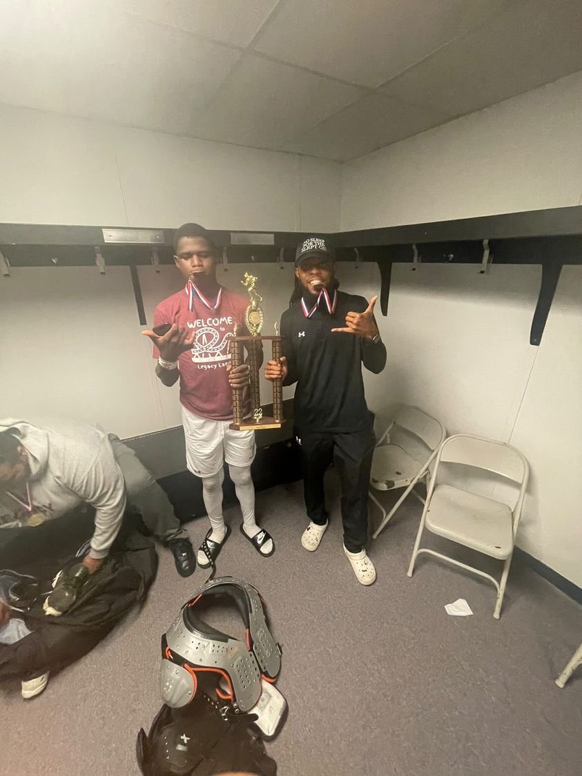 THANK YOU LEGACY FOR THE BEST 3 YEARS OF MY LIFE. FROM THE MOMENT I WALKED IN THE WEIGHT ROOM IN THE SUMMER TIME IT WAS NOTHING BUT LOVE .TO MY LEGACY BROTHERS PRECIATE YALL FOR PUSHING ME TO BE THE BEST TEAMMATE AND BROTHER I COULD BE ,WOULDNT BE IN THIS POSITION WITHOUT YALL!🤞🏾