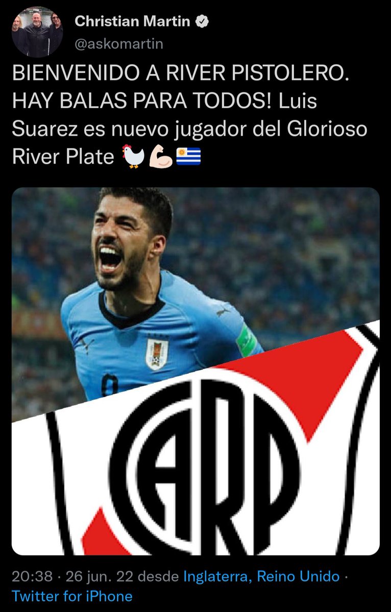 1. De Rossi vino a Boca por amor y para cumplir su sueño
2. Cavani vino a Boca para sentir el "Mundo Boca" y retirarse de su brillante carrera
3. Ander Herrera llega a Boca por su fanatismo por el club
4. Luis Suarez los ilusiono, los meó y se fue a Nacional
5. No nos comparen
