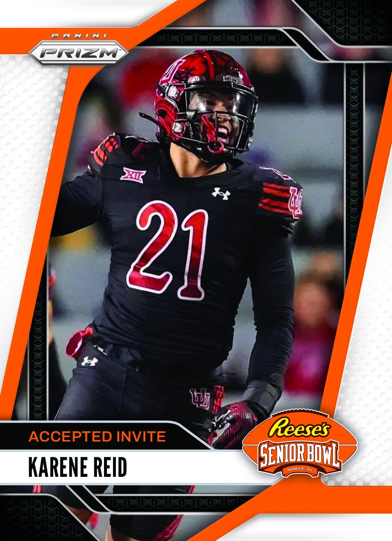 Reese's Senior Bowl (@seniorbowl) on Twitter photo It’s OFFICIAL! LB Karene Reid <a href="/k_reid41/">Karene Reid</a> from <a href="/Utah_Football/">Utah Football</a> is heading to the 2025 Reese's Senior Bowl!!! #GoUtes #BestOfTheBest #TheDraftStartsInMOBILE™️
@JimNagy_SB <a href="/PaniniAmerica/">Panini America</a> #RatedRookie It’s OFFICIAL! LB Karene Reid <a href="/k_reid41/">Karene Reid</a> from <a href="/Utah_Football/">Utah Football</a> is heading to the 2025 Reese's Senior Bowl!!! #GoUtes #BestOfTheBest #TheDraftStartsInMOBILE™️
@JimNagy_SB <a href="/PaniniAmerica/">Panini America</a> #RatedRookie