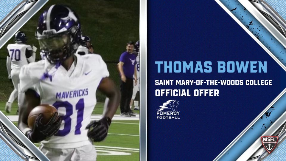 After a great conversation with <a href="/coachpowell91/">🏈Blaine Powell🏈</a> I am blessed to receive my second offer from Saint Mary-Of-The-Woods college <a href="/Coach_TGray_/">Terrence P Gray Jr.</a> <a href="/CoachL_Hamilton/">Leeland Hamilton</a> <a href="/MRHS_MavsFTB/">Morton Ranch Football</a>