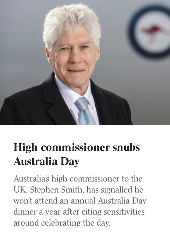 senatorbabet's tweet image. Imagine being the commissioner whose job it is to represent Australia overseas and refusing to attend a day to celebrate it. If I was in government I would sack him immediately. We need change in our nation. We can't allow this type of thing to continue.
