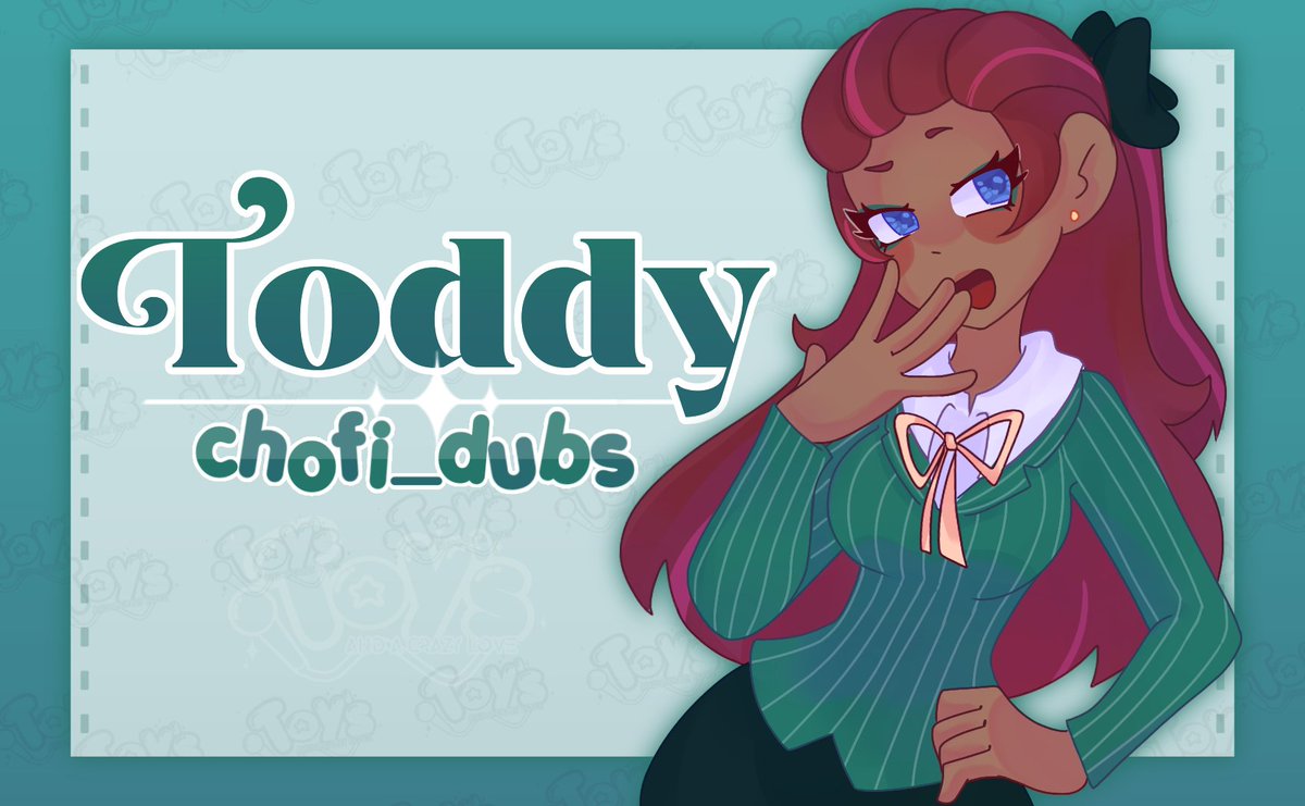 Esta vez anunciamos a la maravillosa, divina, y asombrosa TODDY!! interpretada por mi más ni menos que la talentosa <a href="/chofi_dubs18/">Chofi_Dubs</a>  🫶✨
#TOYSaacl #FNAFHS #Heathers