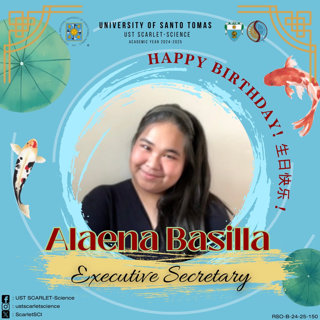 ScarletSCI's tweet photo. Happy Birthday to Our Amazing Secretary! 🥳🎈

Wishing you a splendid and joyful birthday 🎊! You are the backbone of our organization 🐼, and we appreciate everything you do. May this year bring you all the happiness and success you deserve ♥️.

生日快樂, Lae ! 🎂💐 https://t.co/BzjqrJTnba