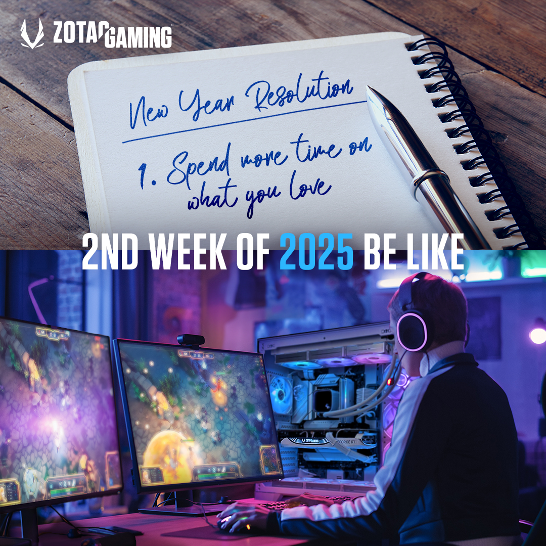 ZOTAC's tweet image. Off to a great start on 2025 goals✍🏻

#2025 #NewYearResolution #Gaming #ZOTAC