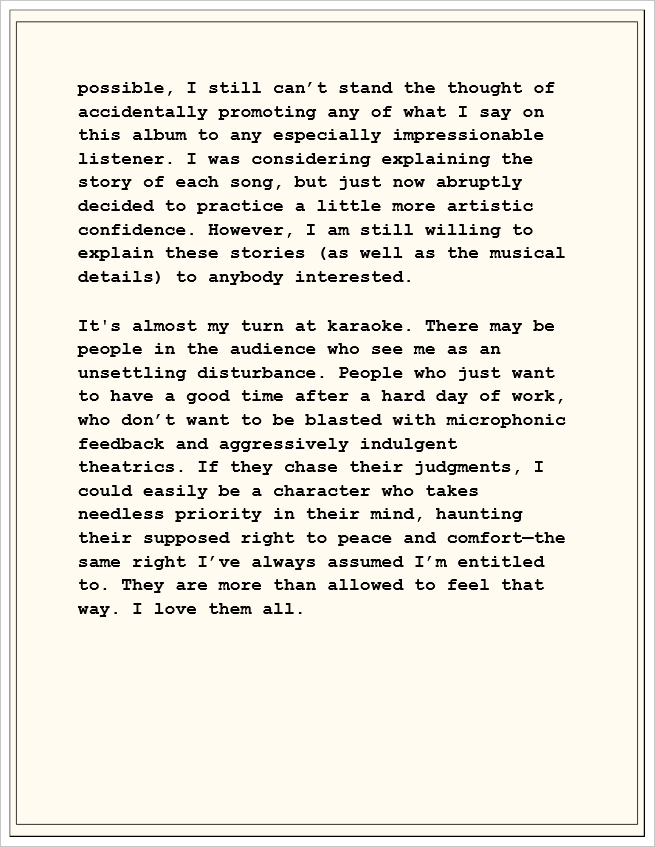 TULPAproject's tweet photo. 2 hours until the album releases. I wrote up a statement the other day. 

To quote Jon Bois, "What do you do with all your resentment once it's stopped serving a purpose and ferments into useless bullshit?"

I'm excited to share this work with you all. https://t.co/NBN4emfnHy