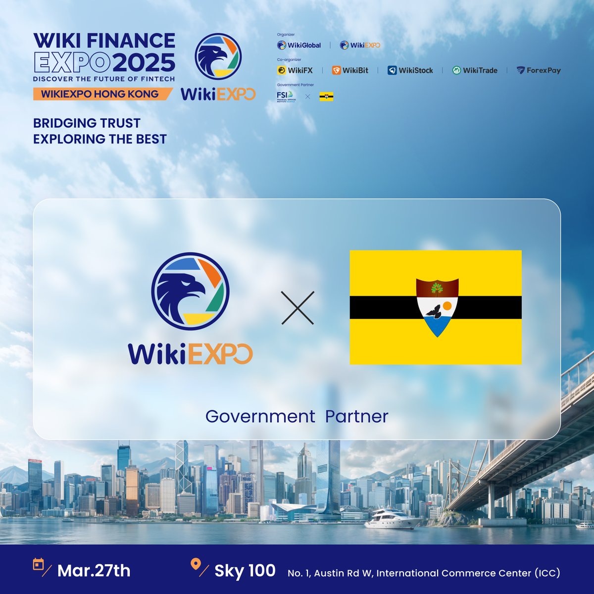 Wikiexpo_global's tweet photo. Meet @Liberland_org at #WikiEXPO #HongKong
We are pleased to announce that WikiEXPO has entered into a government partnership with Liberland.
🎫 https://t.co/QOEFdaMVNN
#WikiGlobal #WikiFX #WikiBit #Liberland #WikiTrade #WikiStock #ForexPay https://t.co/NPtR8tTF2Q