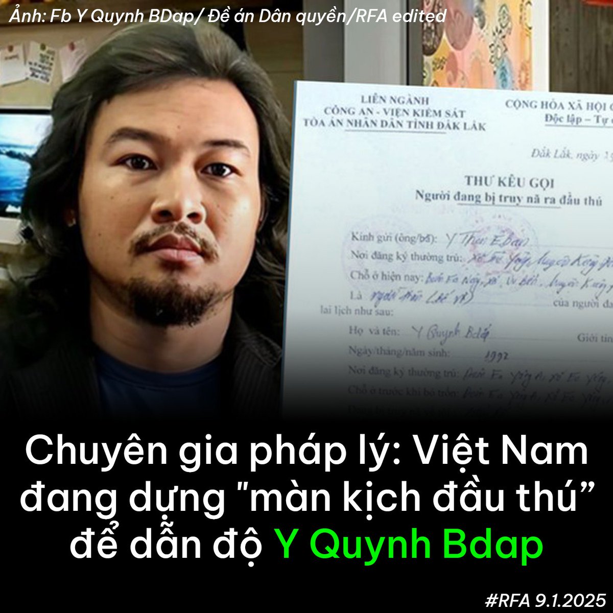 RFAtiengviet's tweet image. vi.rfa.org/6ood7k
#RFAVietnamese #yquynhbdap #extradition #nhanquyen #humanrights