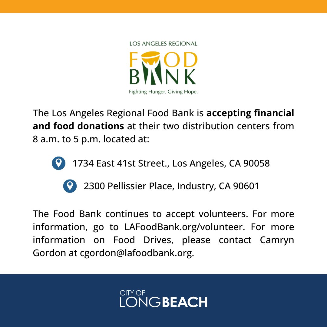 LongBeachCity's tweet photo. 🙏🏽 We extend our heartfelt sympathy to those affected by the recent wildfires. In these challenging times, your support can provide critical resources and assistance to those in need.
For more information, check out the organizations tagged to learn more and get involved. https://t.co/fbonASPPdl