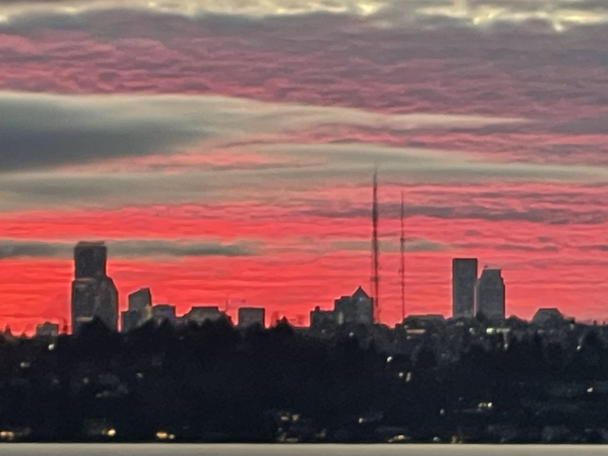 Another beautiful sunset over Seattle
