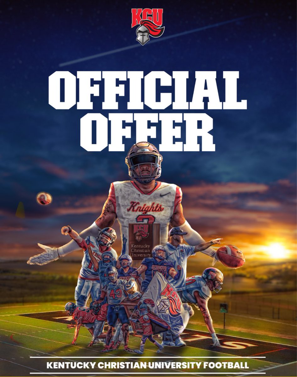 SizemoreBraylon's tweet photo. Blessed to receive my 2nd offer from Kentucky Christian University! All glory to the man above ☝️ 

@GoKnightsFB @coach_G63 https://t.co/IbaYQusxiy