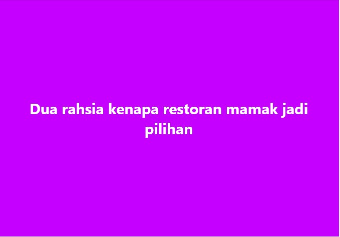 SinarOnline's tweet photo. Rahsia restoran mamak sentiasa jadi pilihan orang ramai

#SinarHarian #restoranmamak #rahsia #pilihan  #orangramai