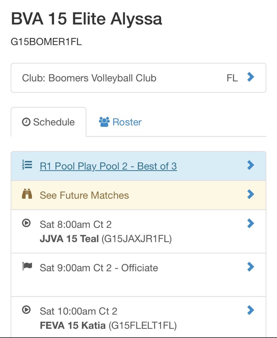 Sienna (Sisi) Weiss (@siennaweissvb28) on Twitter photo Can’t wait for this weekend! Here’s our schedule for this Saturday - 2025 Florida USAV Gold Series!
<a href="/BoomersVB/">Boomers Volleyball</a>
<a href="/usavolleyball/">USA Volleyball</a> Can’t wait for this weekend! Here’s our schedule for this Saturday - 2025 Florida USAV Gold Series!
<a href="/BoomersVB/">Boomers Volleyball</a>
<a href="/usavolleyball/">USA Volleyball</a>