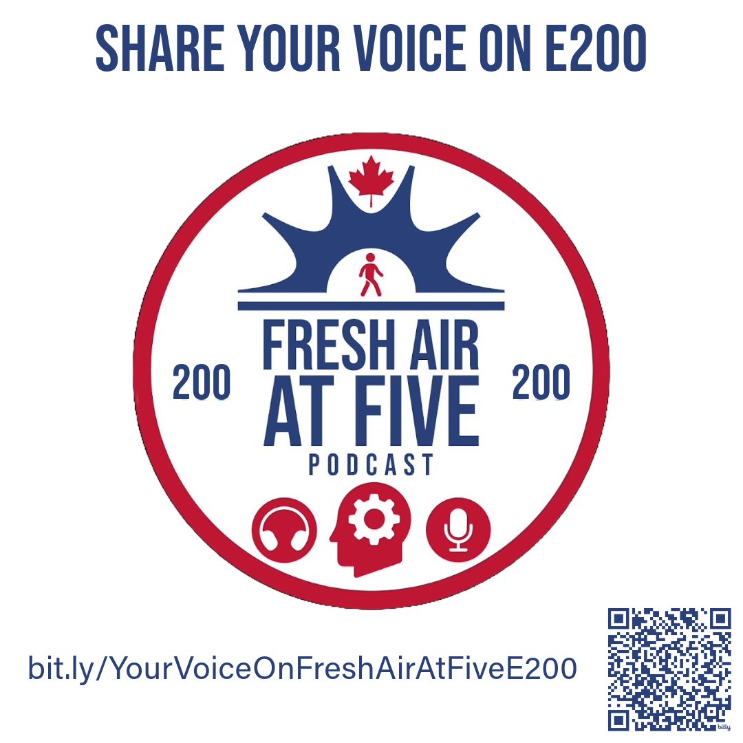 Join the celebration for Episode 200 of FreshAirAtFive! 🎉 Share your thoughts by sending a short video or audio clip (30-90 secs) about what you love about the podcast. Complete the form by Jan 16 at midnight PT to help us connect with listeners. 

bit.ly/YourVoiceOnFre…