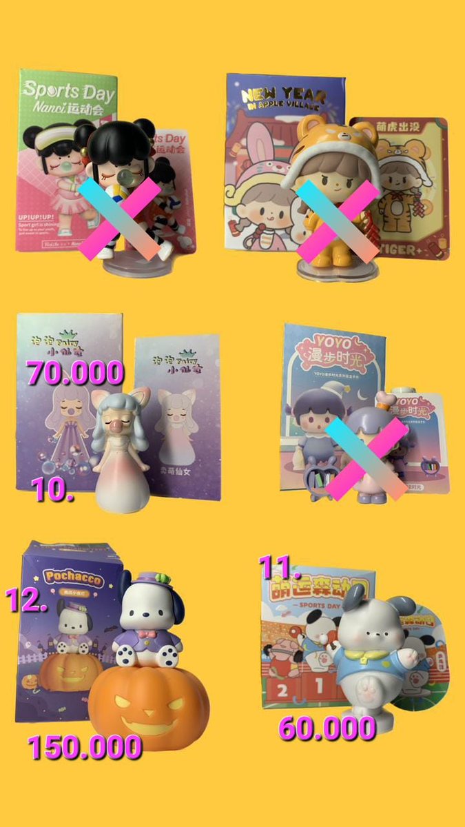 estlv96's tweet photo. WTS PRE LOVED BLIND BOX FOR SALE ‼️💝
Ask me if you have some question 💌

💰 On pict
📍Semarang
📦 Via JNE JNT (bisa co 🍊)

Kalau mau nego tipis boleh yaaa, dm saja💕 

Wts #zonauang https://t.co/tgy2r0vgnV